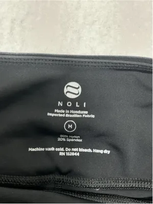 Womans Excellent Noli Pullon Leggings Size Medium Black Compression thumbnail 4