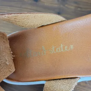 Altar'd‎ States Womens Sandals Sz 7.5 Rose Gold Ankle Strap Hook & Loop Platform thumbnail 8