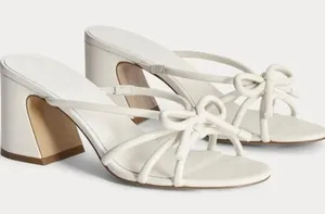 Everlane The Bow Heel in Nappa Leather Color Canvas Size 10.5 thumbnail 1