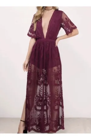 Lace dress Purple thumbnail 2