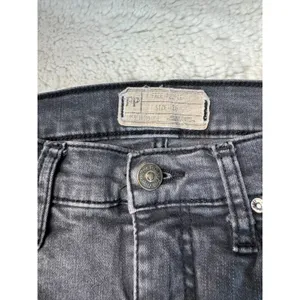 Free People Black Distressed Denim Jeans | Size 26 thumbnail 4