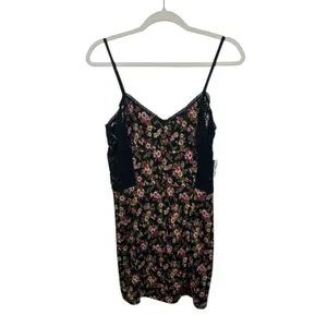 Intimately Free People Metallic Foil Slip Mini Dress NWT Large Adjustable Straps thumbnail 4