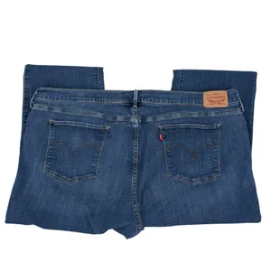 Levi's 414 Classic Straight Jeans Women 24W Blue Excellent Stretch Denim Classic thumbnail 3