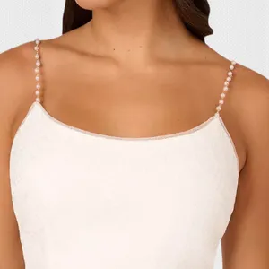 NWT Adrianna Papell Embroidered Beaded-Strap Sheath Dress‎ Sz 8 thumbnail 4