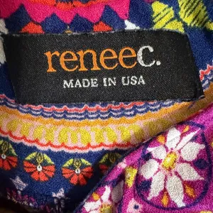 Renee C. Boho Mandala Floral Kaleidoscope Tank Size Medium. Made in USA. thumbnail 6