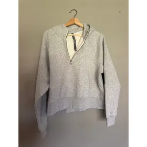 VUORI Restore Half Zip Hoodie in Light Heather Grey Size XL NEW thumbnail 4