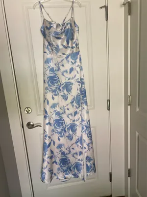 Blue and white maxi dress Size 2 thumbnail 2