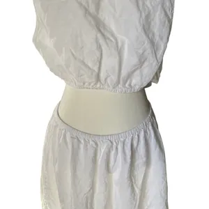The Drop White 100% Linen O-Ring Cutout‎ Maxi Dress Womens XL Sleeveless Summer thumbnail 3