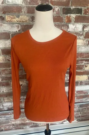 A New Day Long Sleeve Ribbed Crewneck Top (Size Small) thumbnail 1