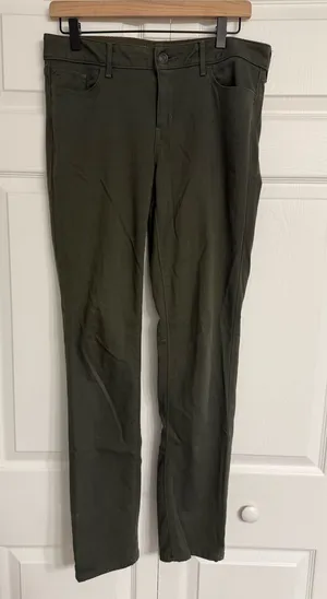 EDDIE BAUER Olive Green Women's Jeans thumbnail 1