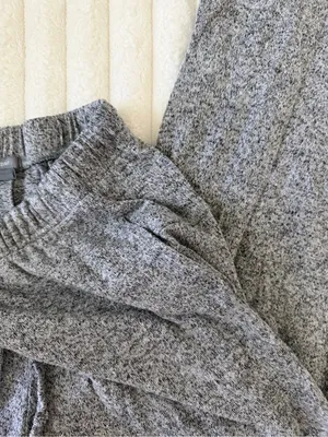 Aerie Cozy Women's Gray Knit Lounge Pants thumbnail 3