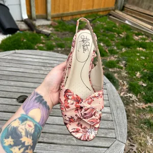 LifeStride‎ Womens Mimosa Pink Slip On Flat Slingback Sandals Shoes size 7.5 thumbnail 4