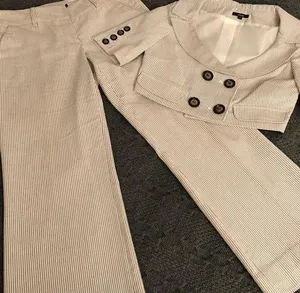 2 Piece Crop Jacket/Pants Outfit Tan thumbnail 1