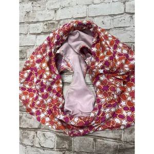 Lands'‎ End Women's 2 Pink Orange Yellow Medallion Swim Skirt Modest XS thumbnail 5