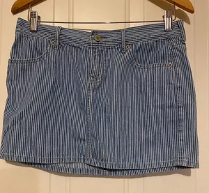 Old Navy Denim Striped Mini Skirt thumbnail 1