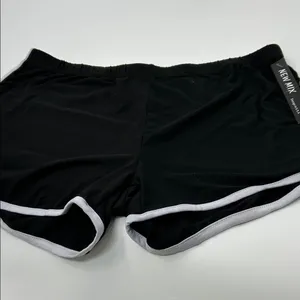 New Mix Black and White Women's Athletic Shorts thumbnail 3