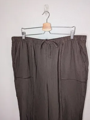 Torrid Java Brown Gauze Pull-On High-Rise Relaxed Jogger 2x tall 2026 thumbnail 2