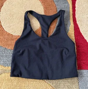 Zella by Nordstrom Black Long Line Sports Bra / Crop Tank Top Un-Padded Size XS thumbnail 1