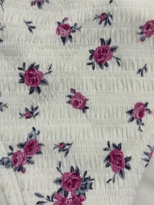 Wild Fable Floral Smocked Bikini Set — White & Pink — Mixed Sizes XL/L — NWT thumbnail 2