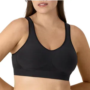 Bali Women's Comfort Revolution Wireless Bra Black Large thumbnail 5