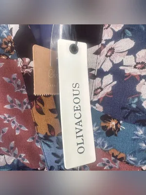 Olivaceous Dress Patchwork NEW Women’s Medium Prairie Belted Cottagecore thumbnail 6