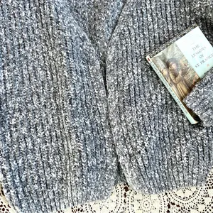 FRNCH PARIS Thick Knit Grey Open Cardigan Medium thumbnail 4