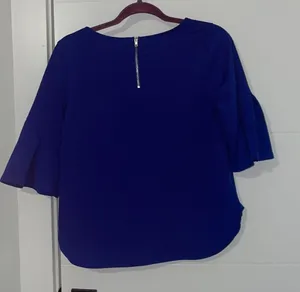 Royal blue business blouse Size M thumbnail 3