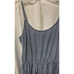 Old Navy Women's Blue White Geometric Spaghetti Strap Dress Cinched SZ‎ Med NWT thumbnail 5