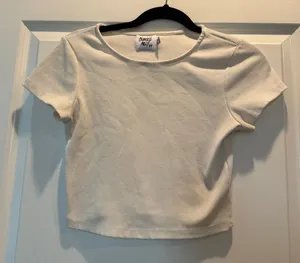 Princess Polly Top Crop White thumbnail 1
