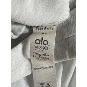 Alo Yoga Women's White V Neck Sleeveless Sports Athletic Activewear Tank Top M thumbnail 7