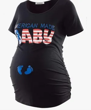 🩷 3/$18 NWT Maternity T-Shirt with American Made Baby Print thumbnail 1