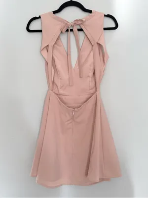 Tobi Blush Pink Sleeveless Mini Dress with Back Tie thumbnail 2