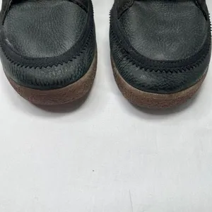 coolway Black Leather Plaid trim Lace Up Ankle Boots US 7 thumbnail 8