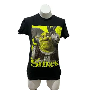 Hot Topic Shrek & Donkey T-Shirt Mens Size S Black Graphic Crew Neck thumbnail 5