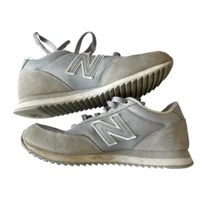 New Balance‎ 501 Women's Sneakers Size 6.5 White/Grey/Blue Running Shoes thumbnail 5