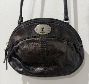 Fossil‎ Black Leather Women's Bag thumbnail 1