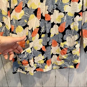 Boden Floral Top A4* Blue Size 8 thumbnail 3