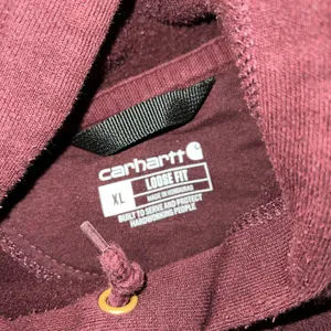 Carhartt Loose Fit Burgundy Hoodie Size XL Unisex thumbnail 5