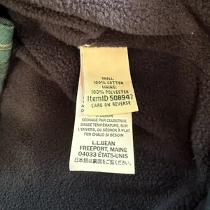 LL Bean Blue Plaid Fleece Lined Flannel Snap Shirt Jacket Shacket Women 1X thumbnail 10