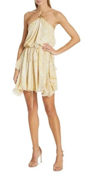 Alexis Asia Georgette Mini Dress Sz XL thumbnail 1