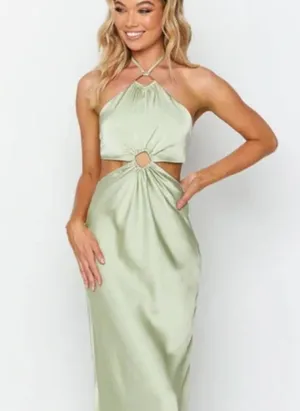 Beginning Boutique Maxi Dress Green thumbnail 1