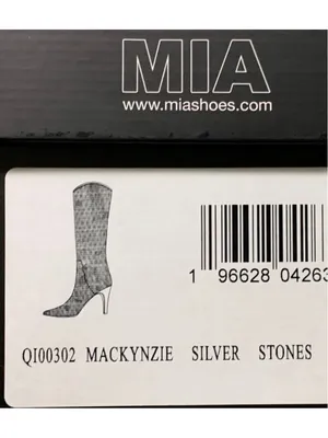 MIA Mackynzie Rhinestone Stiletto Boots Size 7.5 NIB thumbnail 9