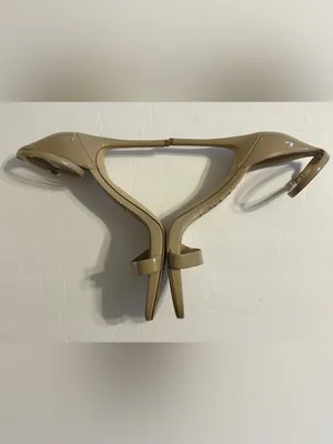 Sam Edelman Beige Patent Ankle-Strap Heels thumbnail 4