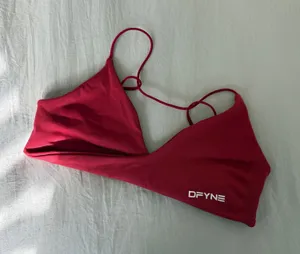 AUTHENTIC DFYNE Vision Twist Front Sports Bra Crimson thumbnail 1
