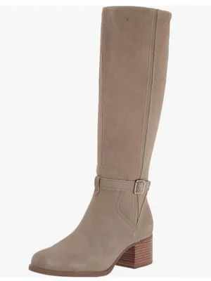 Koolaburra Knee High Suede Boots in Taupe Size 9 thumbnail 3