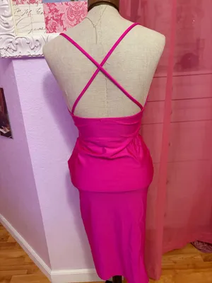 Pink Backless Dress thumbnail 2
