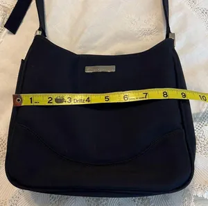 Vintage Strada Navy Blue Purse Handbag Crossbody Several Compartments thumbnail 9