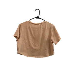 AYBL Cream Short Sleeve Athletic Workout T-Shirt Women Sz M thumbnail 2