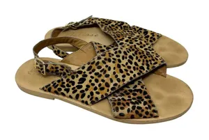 Matisse Arielle Cow Hair Sandals Leopard Cheetah‎ Print Size 8 thumbnail 1