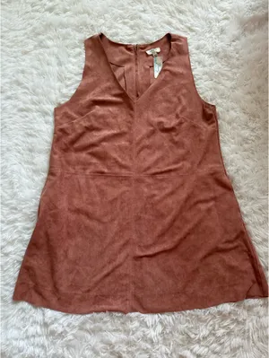 NWT boutique Umgee suede dress thumbnail 1